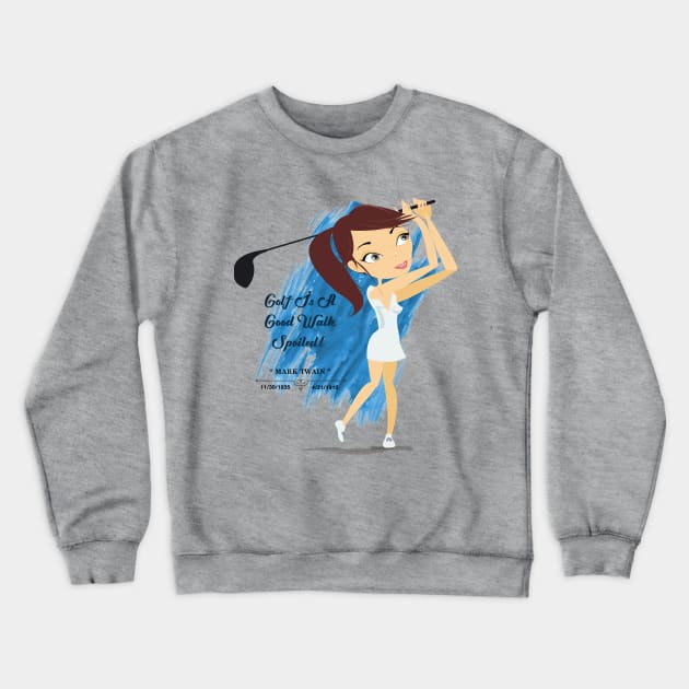 SEXY GOLFER Crewneck Sweatshirt by xposedbydesign